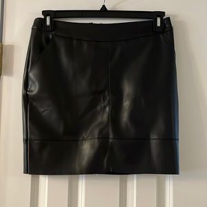 Faux Leather Mini Skirt